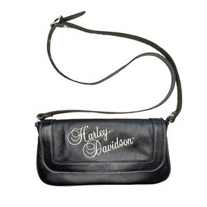 Harley-Davidson Leather Embroidered Crossbody Bag